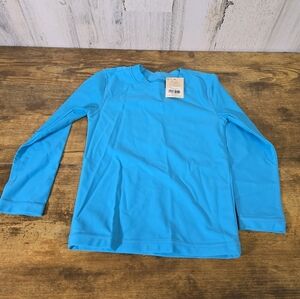 New Primary toddlers size 2-3 years Bright Blue Swim Long Sleeve Shirt